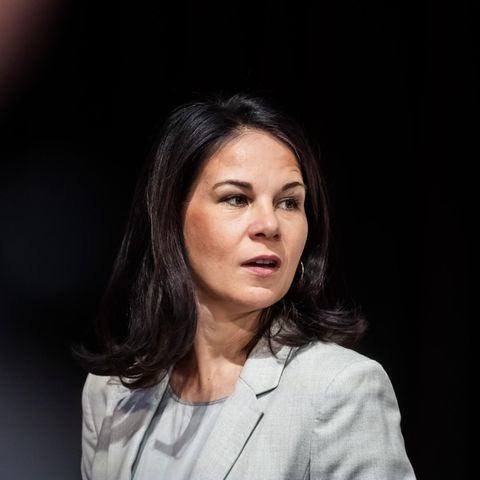 Annalena Baerbock (Bündnis 90/Die Grünen) bei einer Veranstaltung des Deutschen Gewerkschaftsbunds
