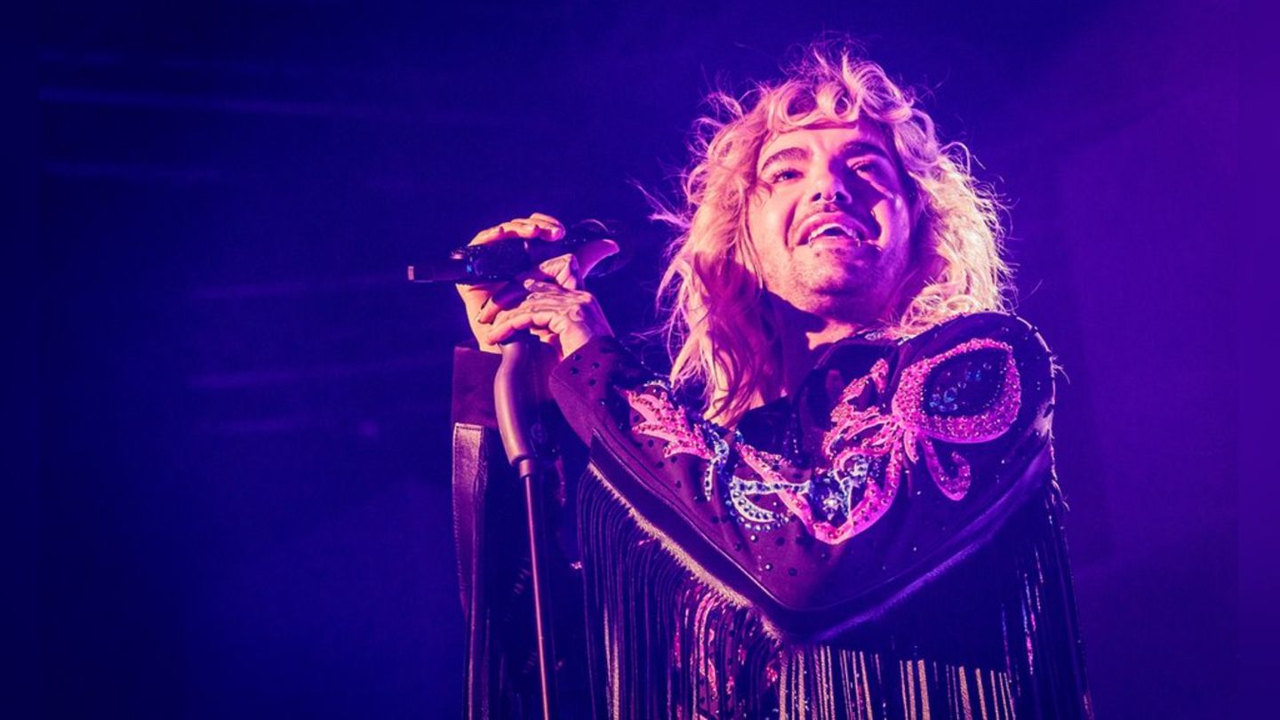 Tokio Hotel, hier Sänger Bill Kaulitz bei einem Konzert im Jahr 2023