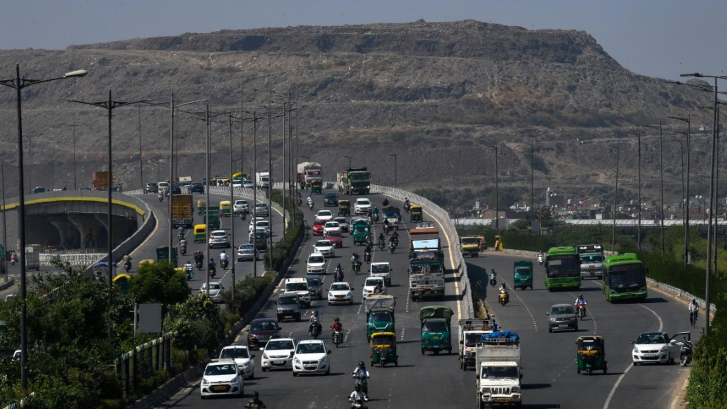 Die Bhalswa-Mülldeponie in Neu Delhi soll verschwinden