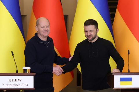Scholz und Selenskyj am 2. Dezember 2024 in Kiew