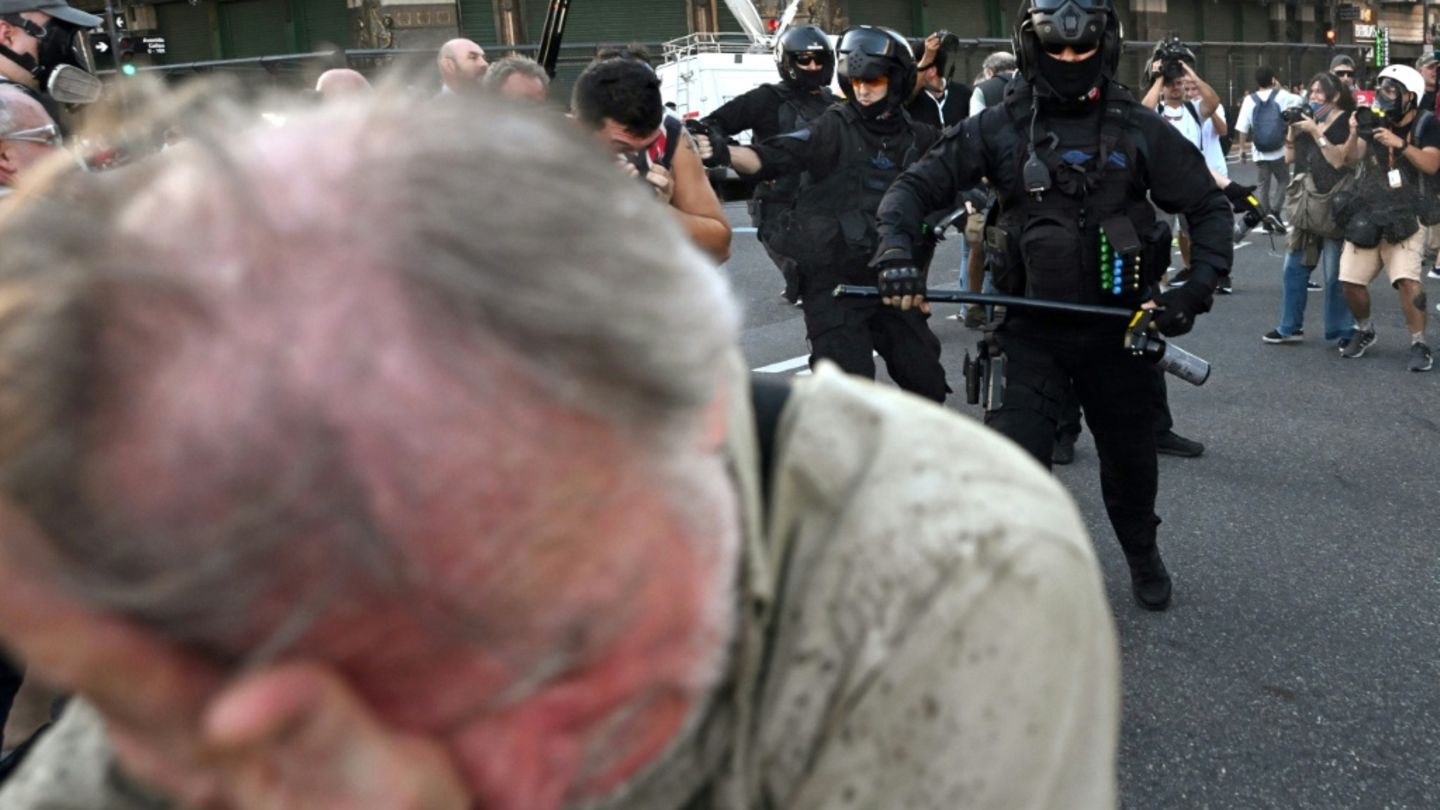 Polizeieinsatz in Buenos AiresW