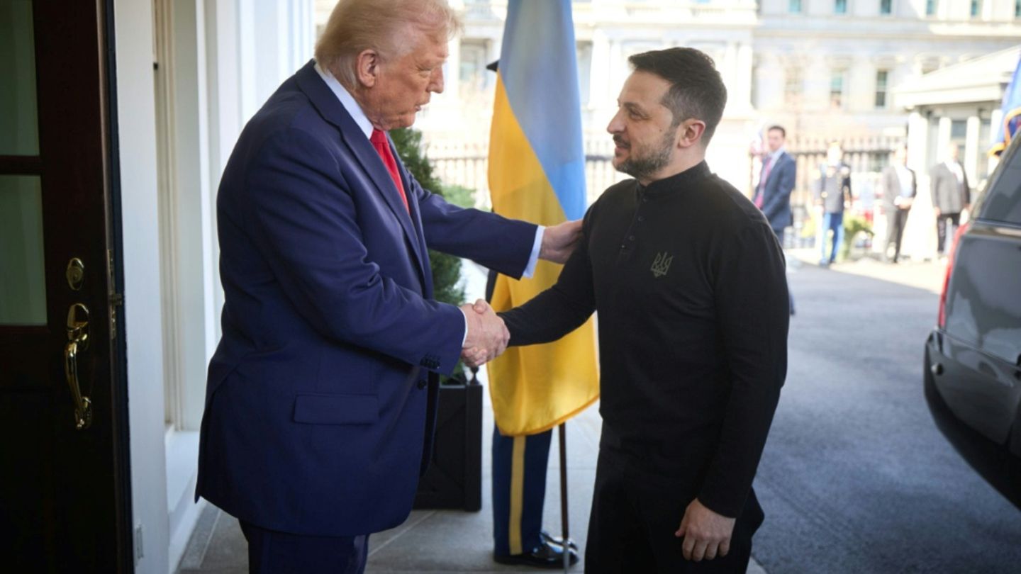 Trump (l.) und Selenskyj in Washington