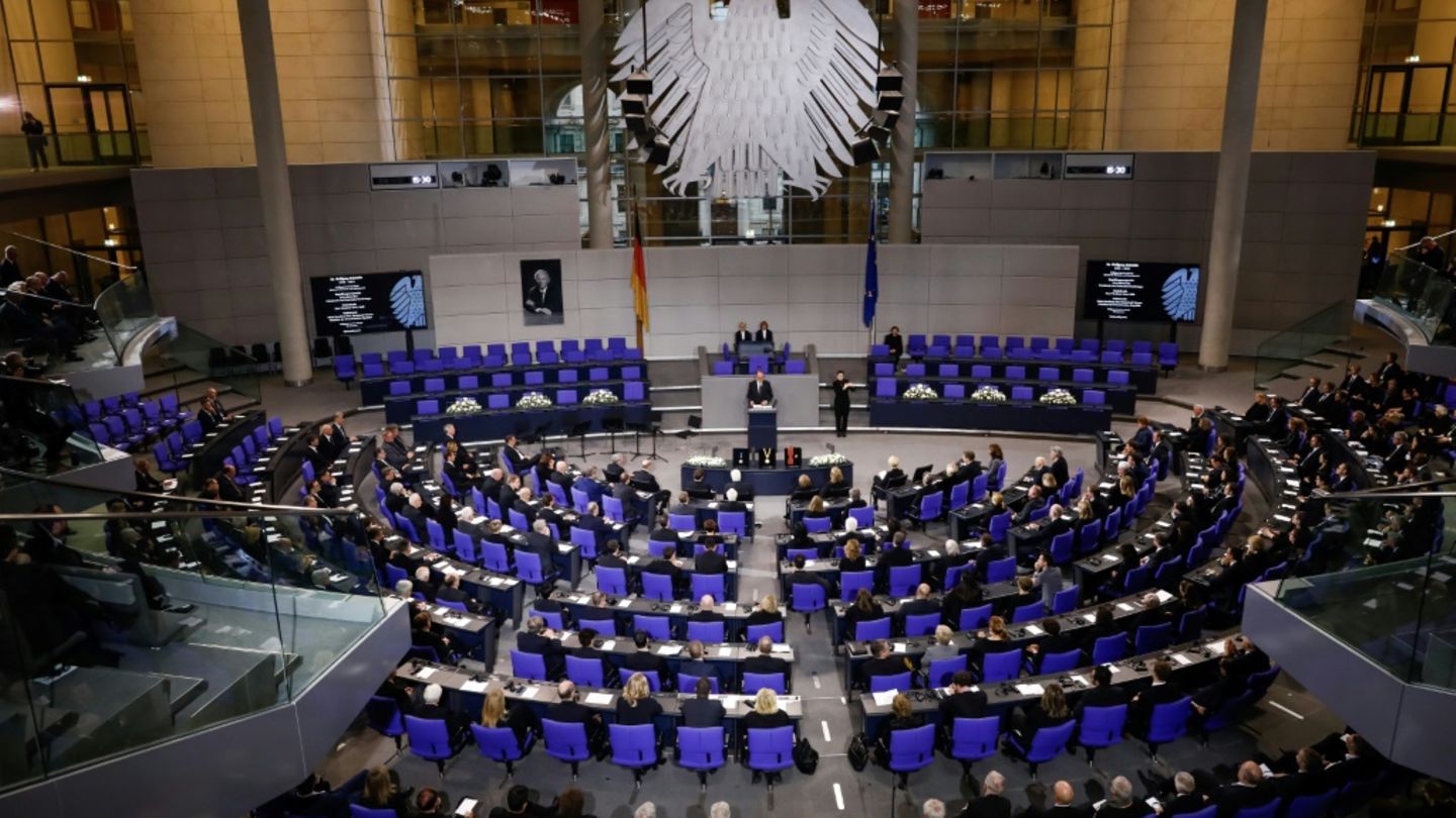 Plenarsaal des Bundestags