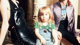 David Bowie mit Ehefrau Angela und Sohn Zowie, drei,