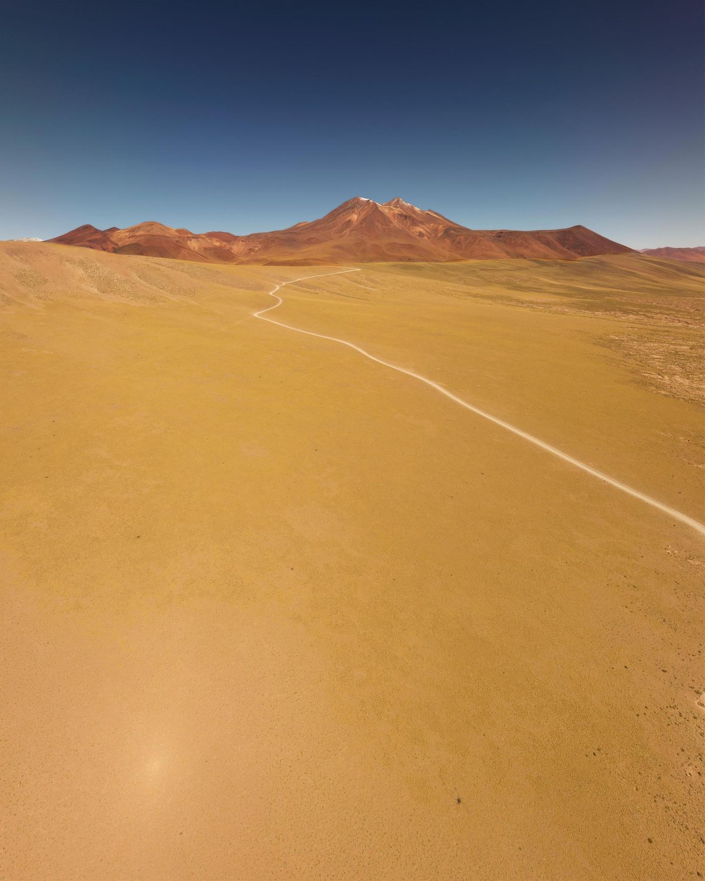 Weitsicht Hochebene Anden in Chile