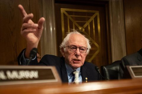 US-Senator Bernie Sanders bei einer Anhörung