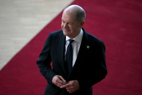 Olaf Scholz trifft zum EU-Gipfel ein