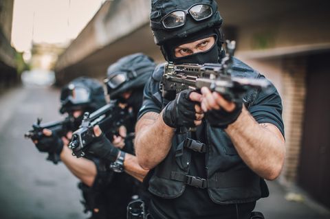 SEK Beamte im Einsatz