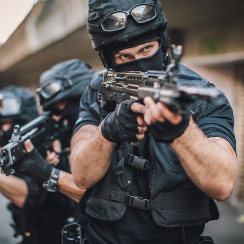 SEK Beamte im Einsatz