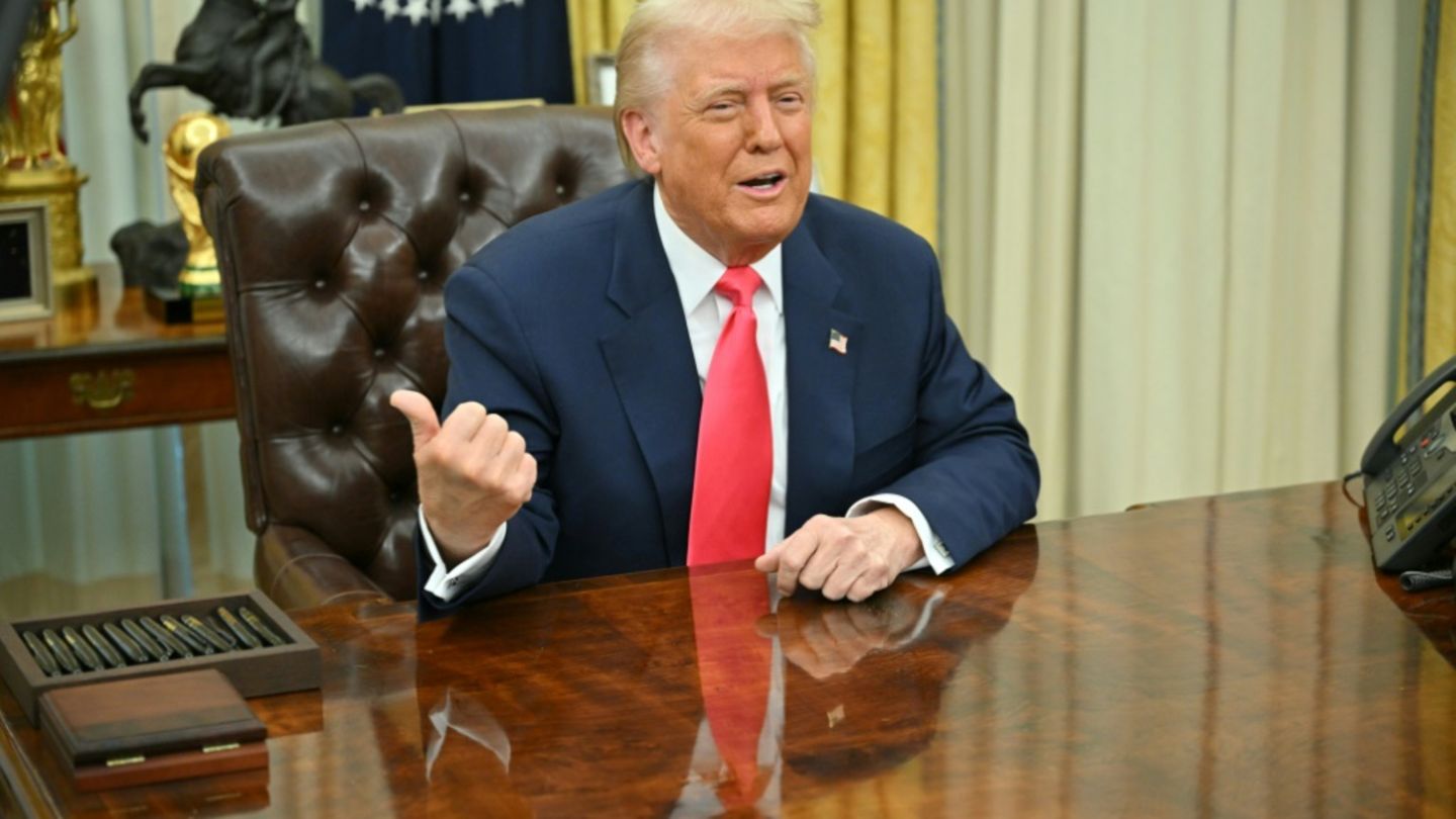 Trump am Donnerstag im Oval Office