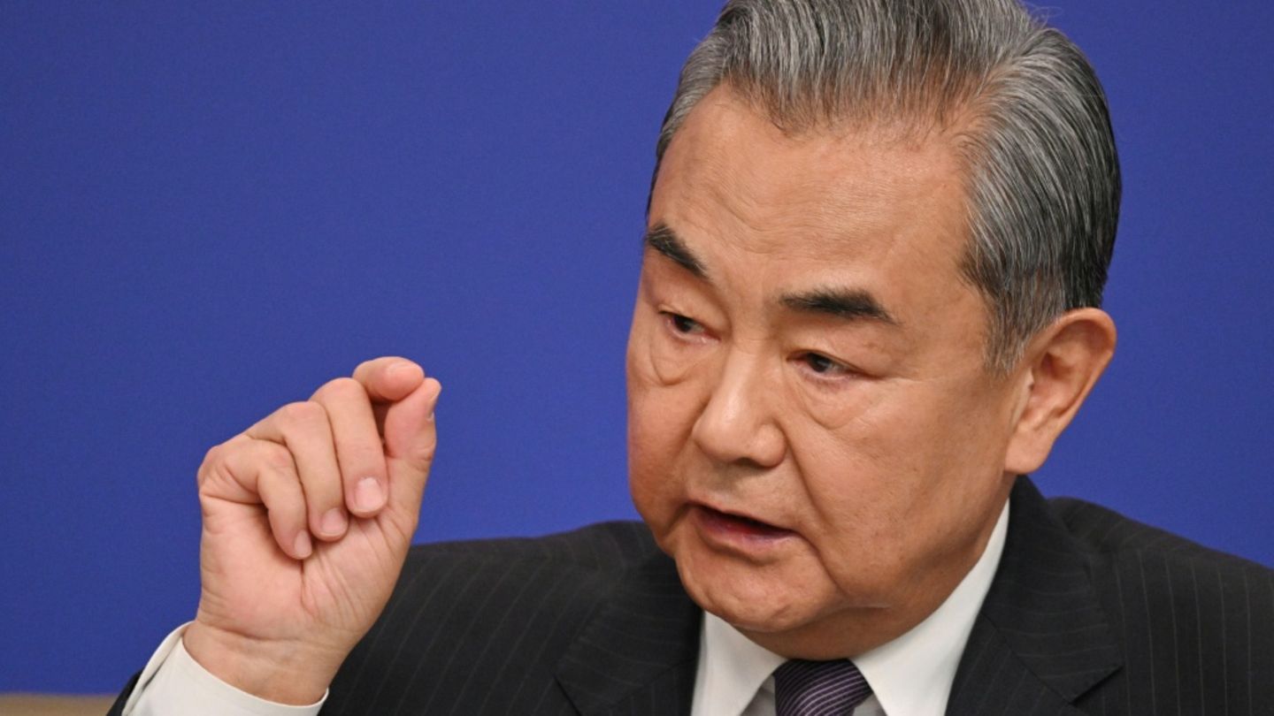 Wang Yi am Freitag in Peking