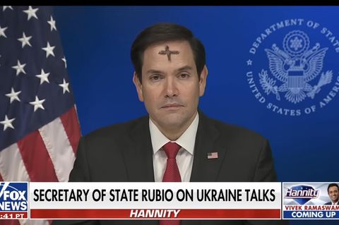 US-Außenminister Marco Rubio im Interview des US-amerikanischen Fernsehsenders Fox News