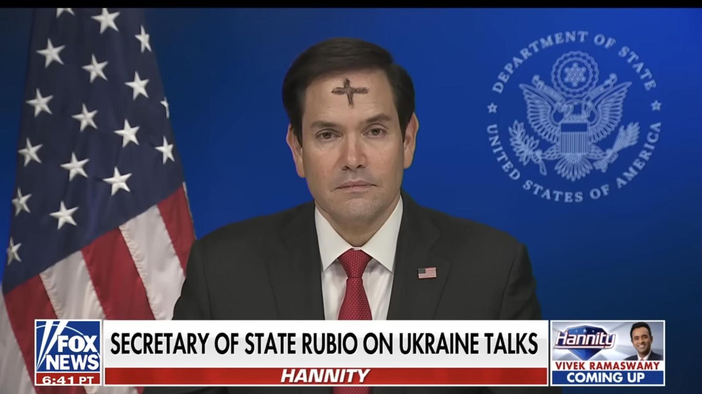 US-Außenminister Marco Rubio im Interview des US-amerikanischen Fernsehsenders Fox News