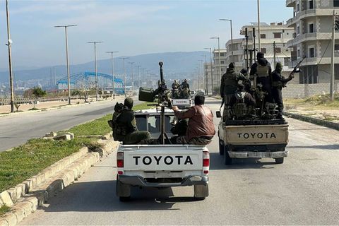Syrische Einheiten in Banijas in der Provinz Tartus