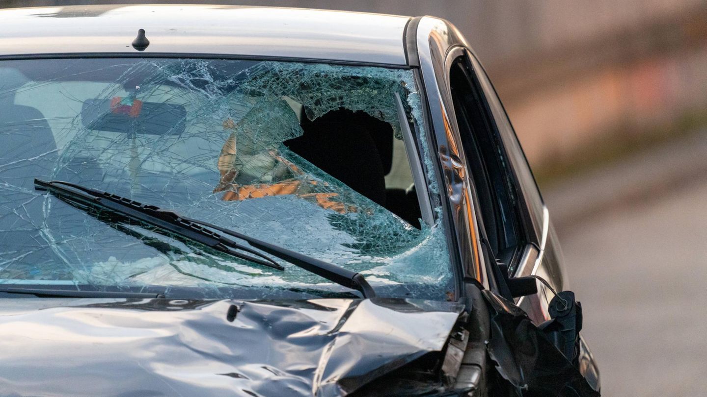 Mannheim zerstörtes Auto