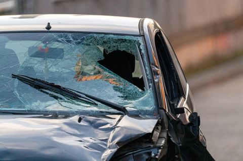 Mannheim zerstörtes Auto