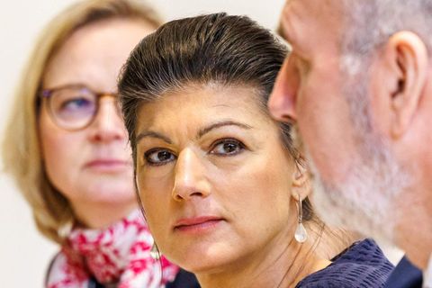 Sahra Wagenknecht und die Thüringer BSW-Spitze