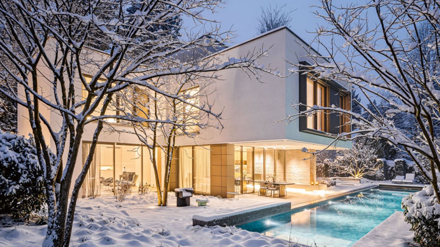 Garten des Jahres Schnee