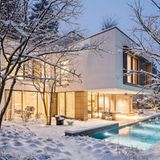 Garten des Jahres Schnee