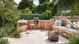 Garten des Jahres Terrasse mit Grillplatz