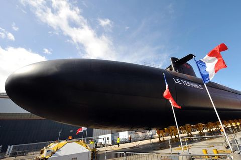 Das französische Atom-U-Boot "Le Terrible"