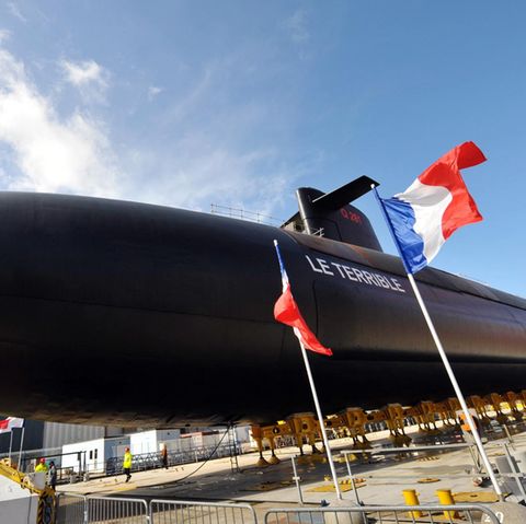 Das französische Atom-U-Boot "Le Terrible"