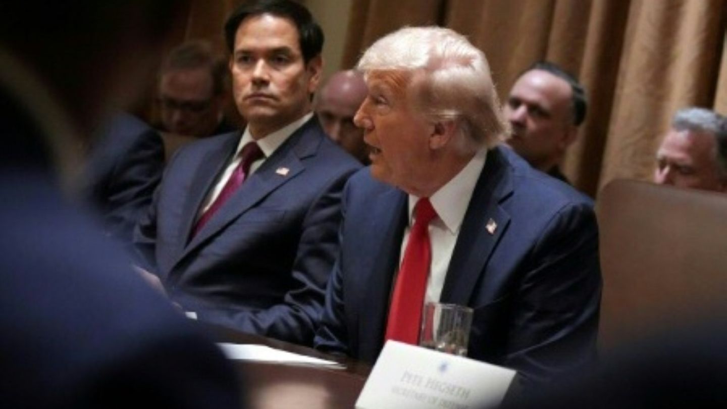 Marco Rubio (links) und Donald Trump