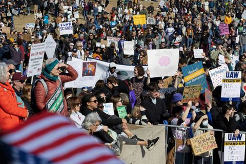 Demonstranten in Washington