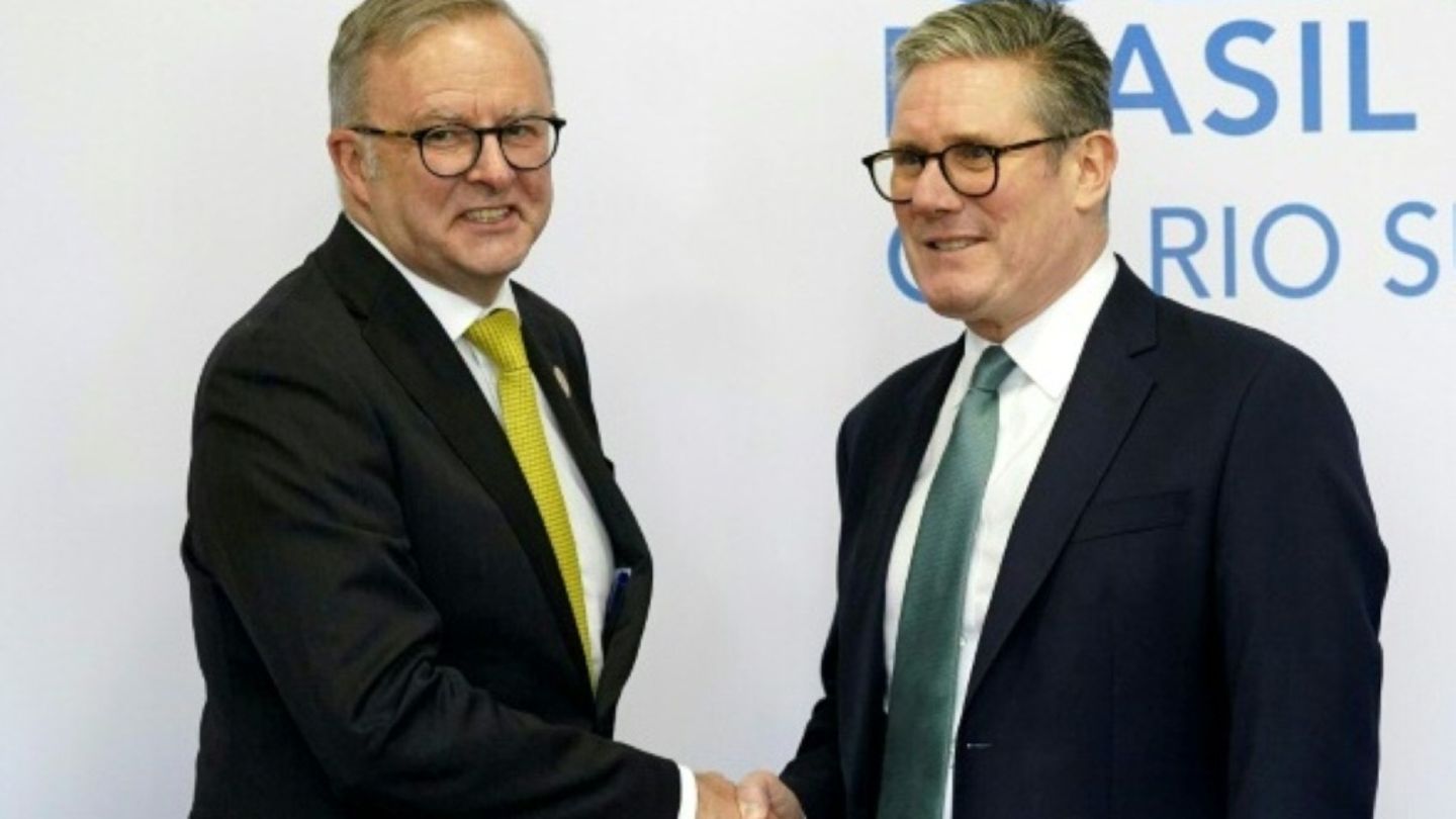 Keir Starmer (rechts) und Anthony Albanese