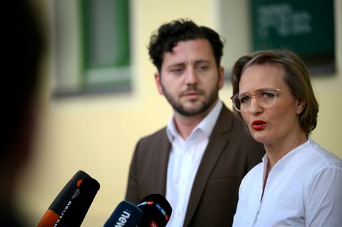 Grünen-Parteichefs Banaszak und Brantner