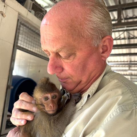 Edwin Wiek, Gründer der Organisation WFFT (Wildlife Friends Foundation Thailand), die das Wildtier-Krankenhaus betreibt