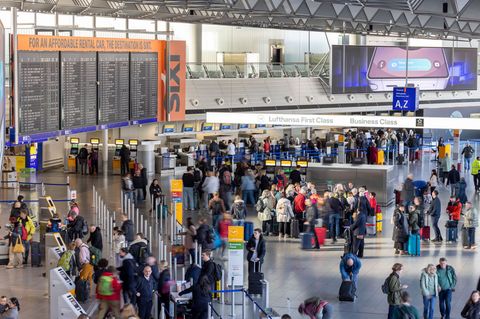 Warnstreik am Flughafen