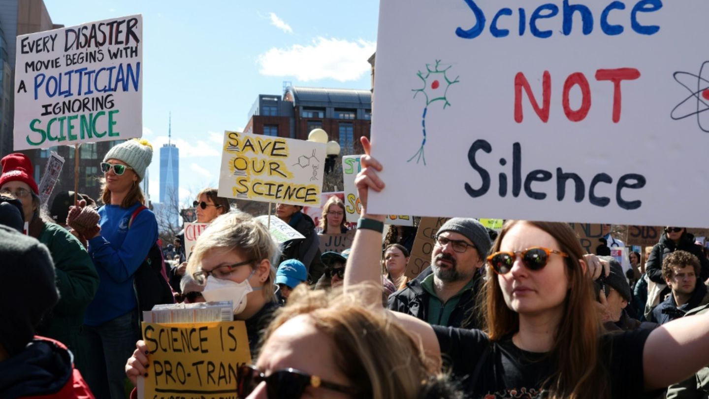 Demonstranten in New York