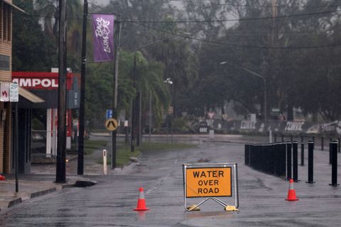 Verlassene Straße in Lismore in New South Wales