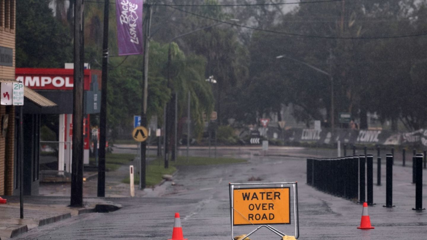 Verlassene Straße in Lismore in New South Wales