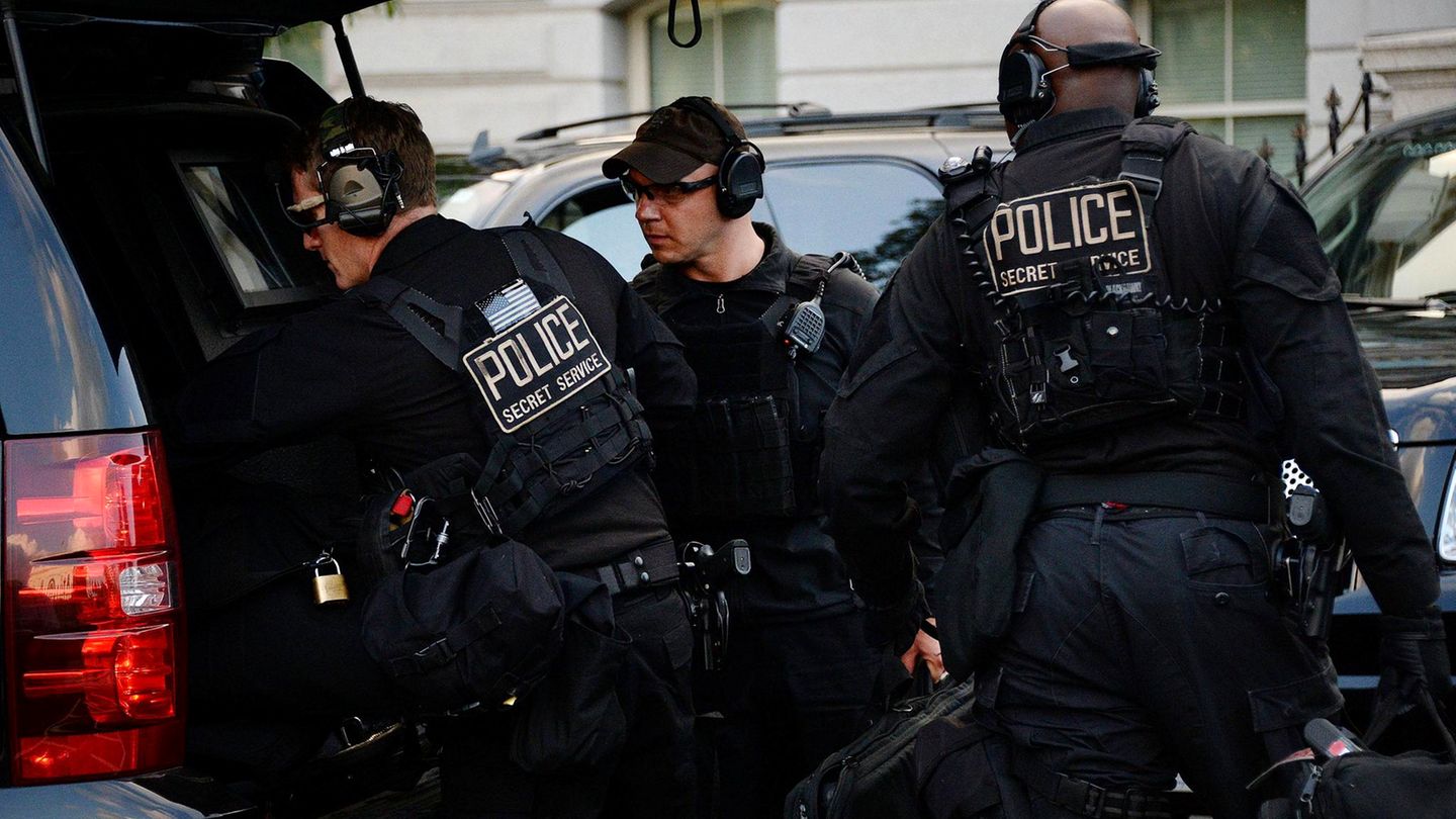 Beamte des Secret Service nach einem Einsatz