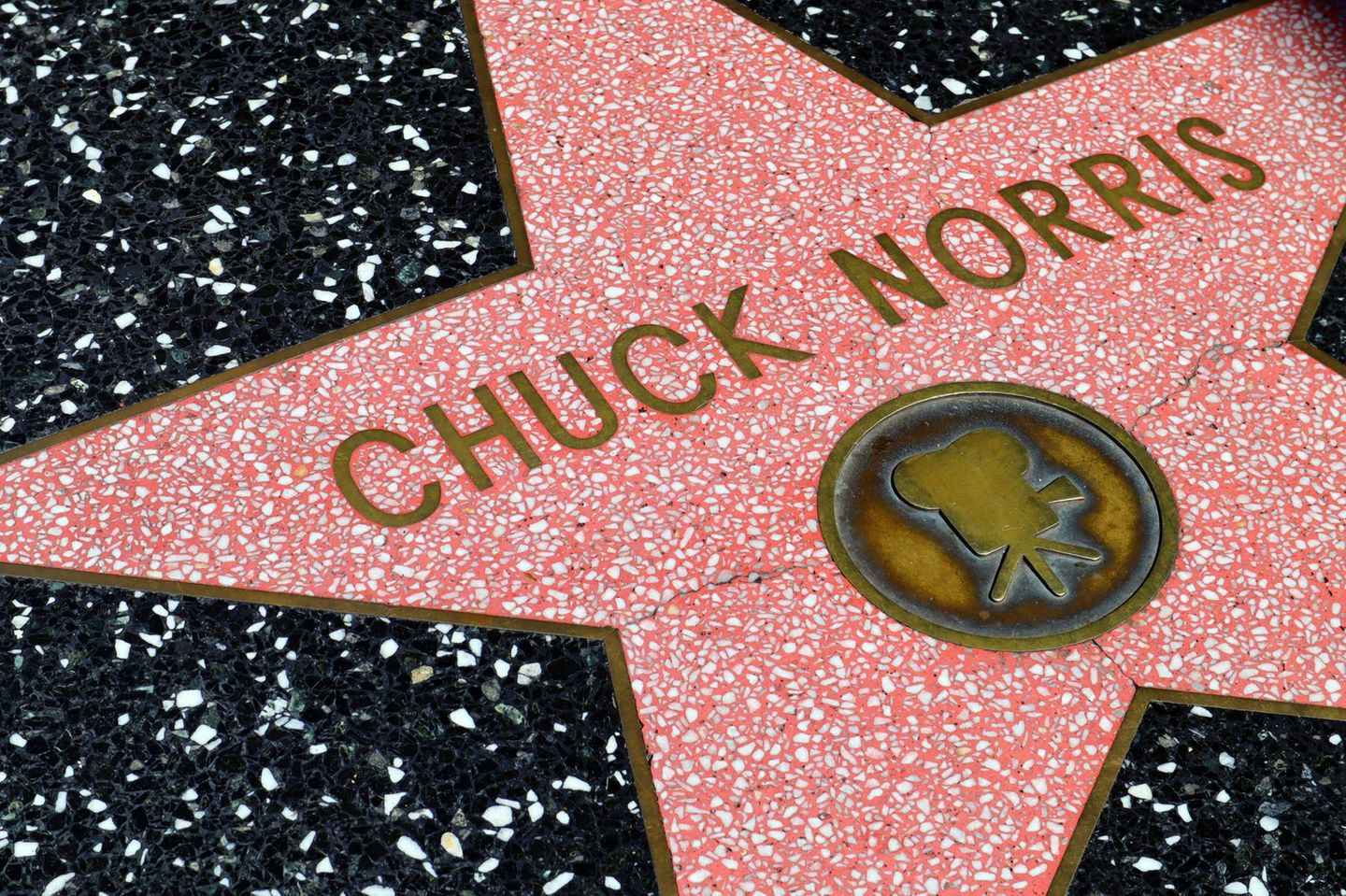 Chuck Norris feiert seinen Geburtstag nicht. Sein Geburtstag feiert ihn!    (Seinen Stern auf dem legendären "Walk Of Fame" in Los Angeles bekam Chuck Norris bereits im Jahr 1989)