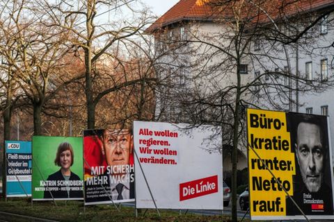 Wahlplakate in Berlin