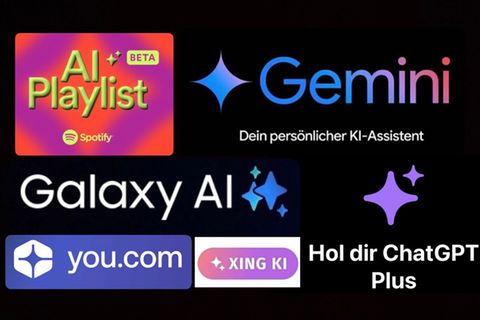 Logos von Produkten mit Künstlicher Intelligenz