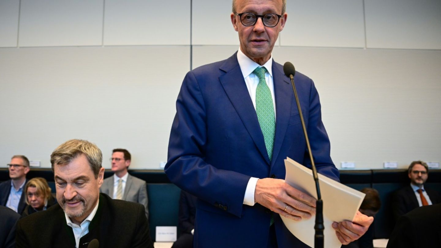 Merz in Unionsfraktion