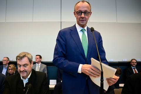 Merz in Unionsfraktion