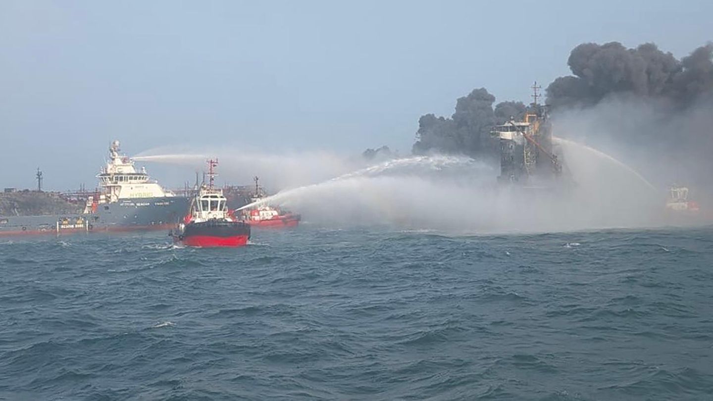 Löscharbeiten Stena Immaculate