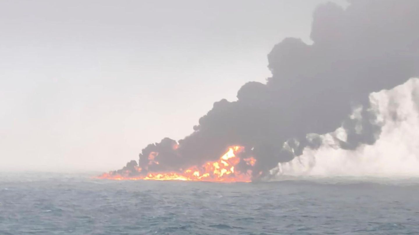 Flammenmeer Stena Immaculate