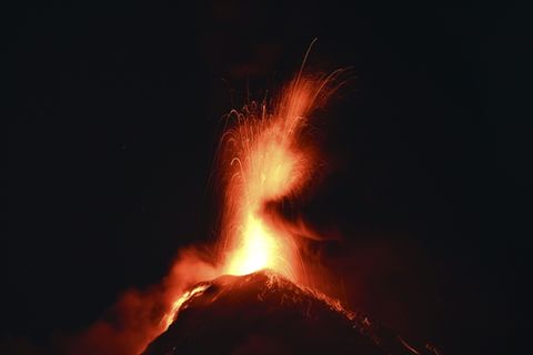 Der "Fuego" ist nur 35 Kilometer von Guatemalas Hauptstadt entfernt