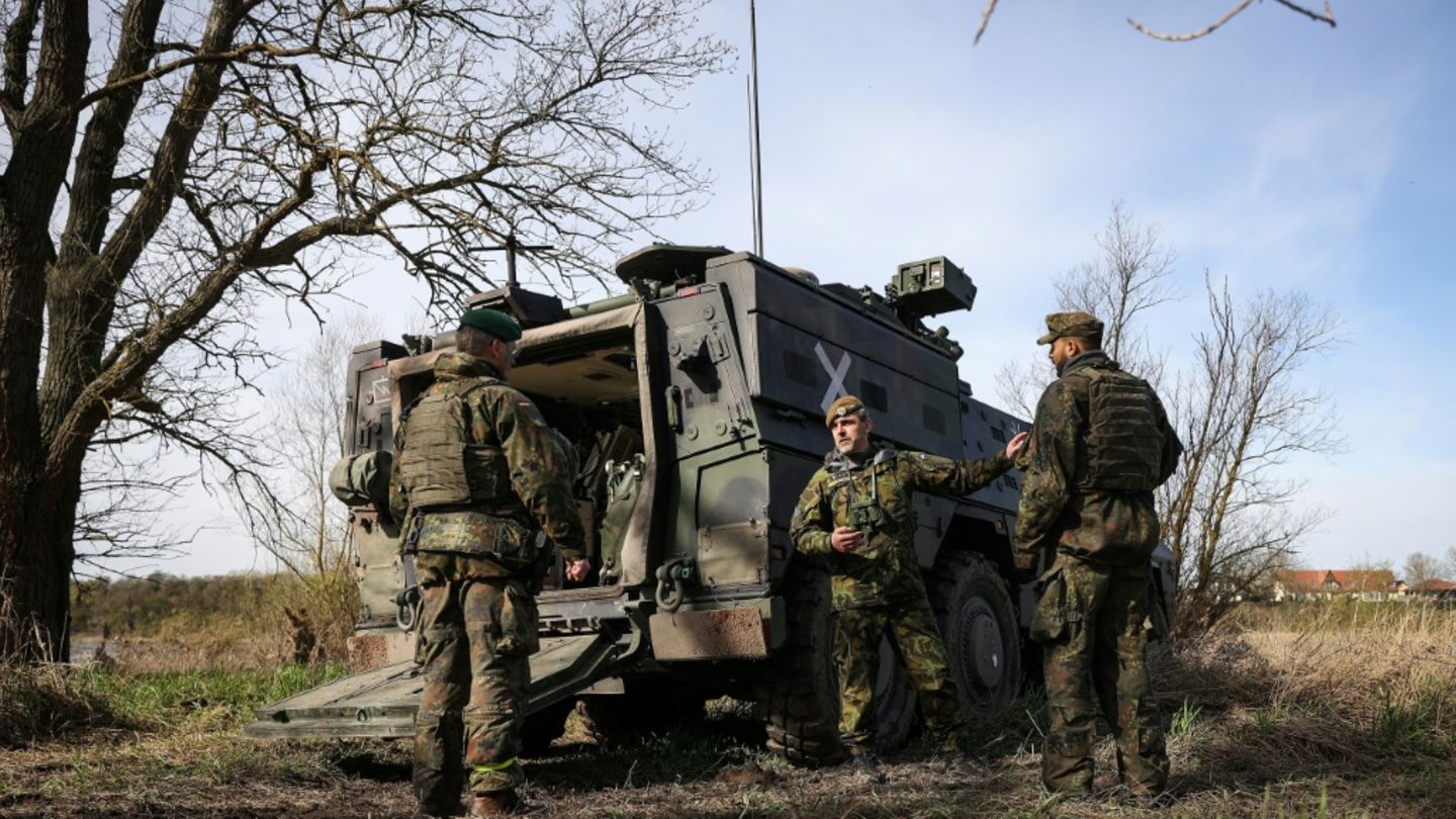 Bundeswehrsoldaten bei einer Übung
