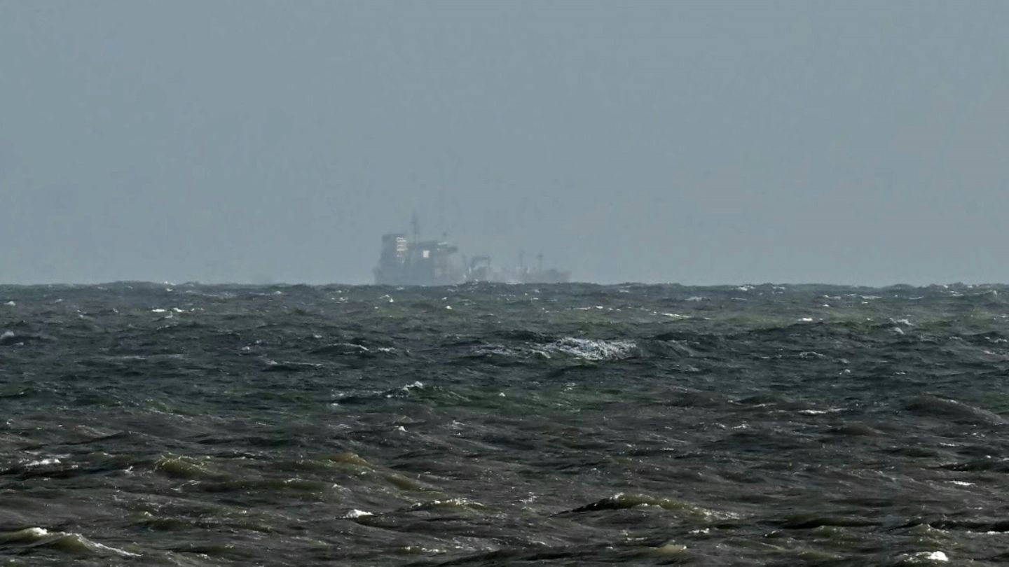 Die "Stena Immaculate" vor der Küste Großbritanniens