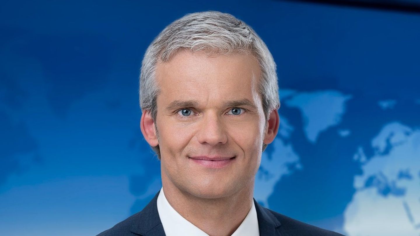 Thorsten Schröder unversehrt im "Tagesschau"-Studio.