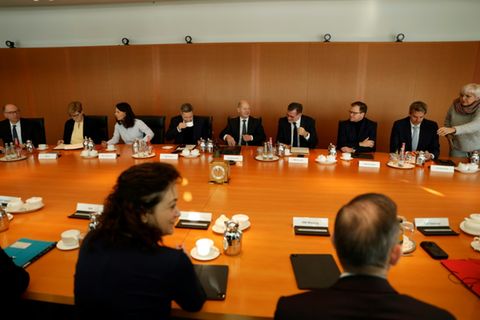 Kabinettssitzung im Kanzleramt