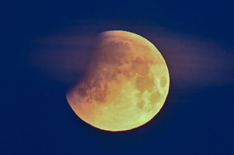 Partielle Mondfinsternis über Deutschland