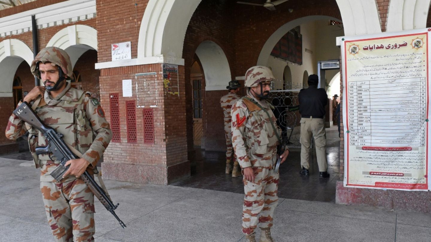 Pakistanische Paramilitärs in dem Bezirk Sibi